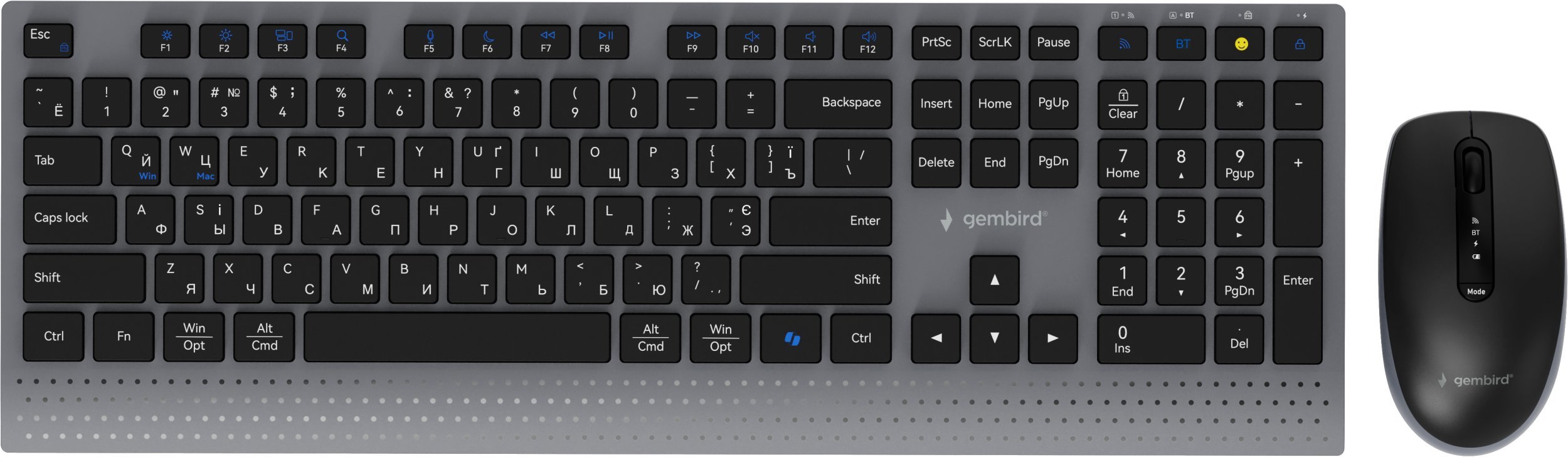 Gembird Zestaw KBS-WPS-02-CYRL