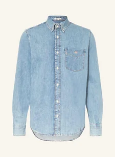 Gant Koszula Jeansowa Regular Fit blau - Moda i Uroda OUTLET - miniaturka - grafika 1