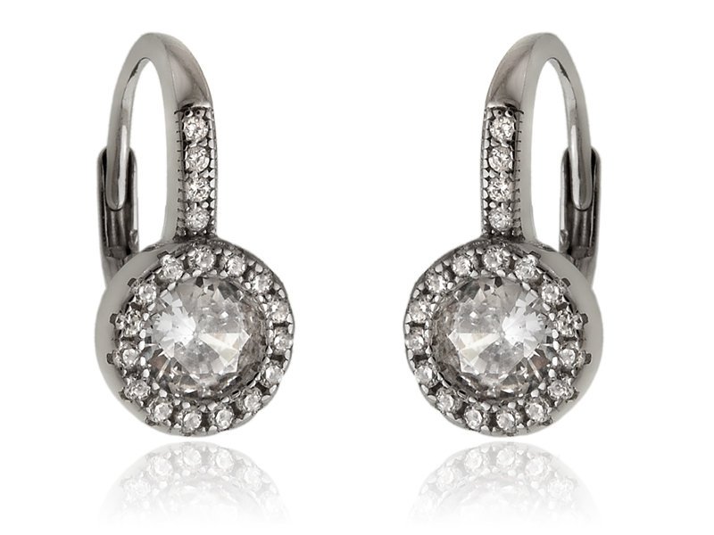 Kolczyki srebrne okrągłe angielskie zapięcie k3348