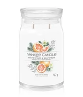 Świece - Yankee Candle White Spruce & Grapefruit Signature Jar Świeca zapachowa 567 g - miniaturka - grafika 1