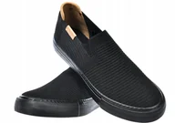 Trampki damskie - Damskie trampki Big Star wsuwane tenisówki RR274716 czarny 36 - miniaturka - grafika 1