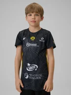 Koszulki dla dziewczynek - 4F Koszulka meczowa replika wyjazdowa z sezonu 2025/26 dziecięca 4F x Sokół & Hagric Mogilno - czarna 98/104 - miniaturka - grafika 1