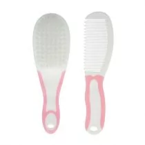 Akuku GRZEBYK I SZCZOTKA DO WŁ. PINK ALA0448 - Inne akcesoria do pielęgnacji dzieci - miniaturka - grafika 1