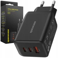 Ładowarki do telefonów - Spacecase Ładowarka USB Charger 65W GaN SC008B black - miniaturka - grafika 1