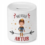 Skarbonki - Skarbonka 330 ml Dla Artura Syna Dziecka Prezent z Nadrukiem ze Zdjęciem - miniaturka - grafika 1