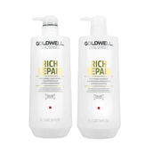 Szampony do włosów - Goldwell DUALSENSES RICH REPAIR Szampon 1000 ml + Odżywka 1000 ml 0000052702 - miniaturka - grafika 1