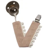 Akcesoria do smoczków - Hi Little One zawieszka do smoczka BOHO LEO Powder Pom Pom - miniaturka - grafika 1