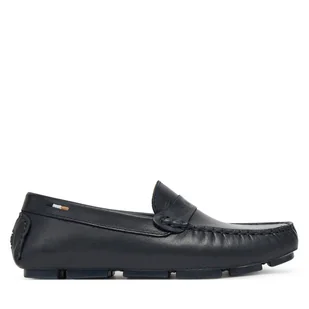 Mokasyny BOSS J51651 S Granatowy - Buty dla chłopców - miniaturka - grafika 1