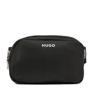 Torby męskie - Saszetka HUGO Bel Bumbag 50536057 Czarny - miniaturka - grafika 1