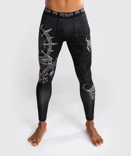 Venum Legginsy Gladiator 5.0 Czarno-srebrne L - Kimona, stroje i obuwie - miniaturka - grafika 1