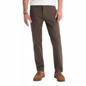 Spodnie męskie - Męskie spodnie chino REGULAR FIT - brązowe V3 OM-PACP-0184 XXL - Ombre - miniaturka - grafika 1