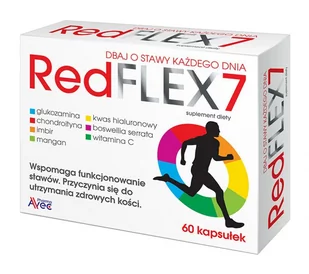 Avec Pharma Red FLEX 7, na stawy, 60 kapsułek - Stawy, mięśnie, kości - miniaturka - grafika 1