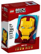 Klocki - LEGO Brick Sketches Iron Man 40535 - miniaturka - grafika 1
