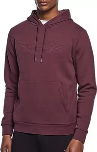 Hackett London Męska bluza z kapturem Am Tłoczona HDY, Czerwony (kasztanowy), 3XL - Bluzy męskie - miniaturka - grafika 1