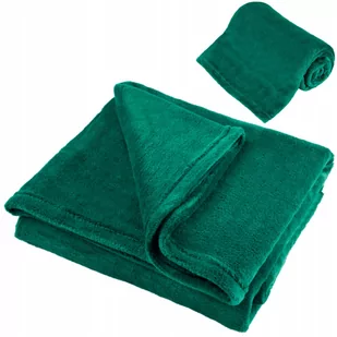 Koc polarowy zielony, 125 x 150 cm - Koce - miniaturka - grafika 1