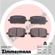 Klocki hamulcowe - Klocki hamulcowe - komplet ZIMMERMANN 23836.170.1 - miniaturka - grafika 1