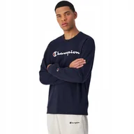 Bluzy męskie - Bluza męska Champion Crewneck Sweatshirt granatowa 220727 BS501 S - miniaturka - grafika 1