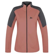 Bluzy sportowe damskie - Bluza damska Hannah Nemea Rozmiar: L / Kolor: różowy/czarny - miniaturka - grafika 1