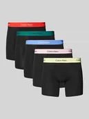 Majtki męskie - Obcisłe bokserki z elastycznym paskiem z logo w zestawie 5 szt. - miniaturka - grafika 1