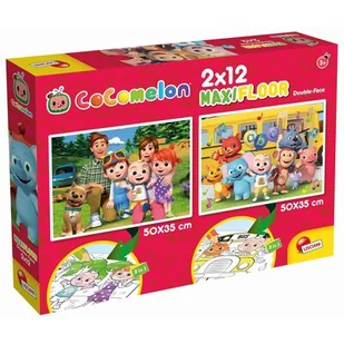 Lisciani COCOMELON DWUSTRONNE PUZZLE PODLOGOWE 2X12 EL CHODŹMY NA SPACER 304-91126 - Puzzle - miniaturka - grafika 1