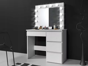 Toaletka kosmetyczna z oświetleniem LED BETA 12 LED BIAŁA - Toaletki - miniaturka - grafika 1