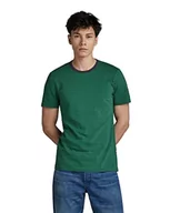 Koszulki męskie - G-STAR RAW Męski t-shirt w paski Slim, Wielokolorowy (Jolly Green/Dk Grape Stripe C339-d954), L - miniaturka - grafika 1