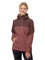 Kurtki i kamizelki sportowe damskie - Jack Wolfskin Kurtka przeciwdeszczowa "Weiltal" w kolorze jasnoróżowym - miniaturka - grafika 1