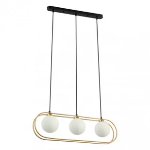 Italux Grosetta lampa wisząca 3-punktowa czarna/złota PND-53423-3-GD PND-53423-3-GD - Lampy sufitowe - miniaturka - grafika 1