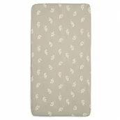 Prześcieradła dla dzieci - Jollein prześcieradło do kosza/kołyski/gondoli/łóżeczka 90x50 cm TWIG Olive Green - miniaturka - grafika 1