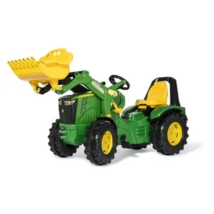 Rolly Toys John Deere Traktor na Pedały Łyżka Ciche Koła 3-10 Lat do 50kg 651047 - Pojazdy elektryczne dla dzieci - miniaturka - grafika 1