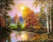 Zabawki kreatywne - Mozaika diamentowa Las - miniaturka - grafika 1