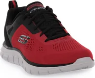 Trampki męskie - Skechers męskie trampki TRACK - BROADER czerwony, Kolor:czerwony, Rozmiar EU:48 - miniaturka - grafika 1