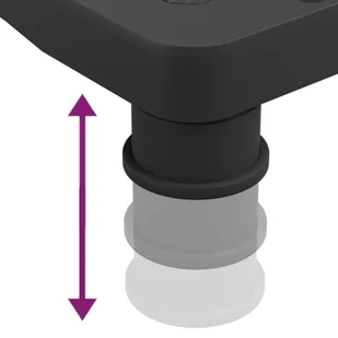 Lumarko Podstawka pod monitor, czarna, 33,5x34x10,5 cm - Szafki RTV - miniaturka - grafika 8