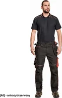 Odzież robocza - CERVA KNOXFIELD 320 - spodnie - antracyt/czerwony 62 - miniaturka - grafika 1