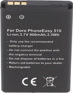 Baterie do telefonów - Bateria pasująca do telefonu Doro PhoneEasy 510 Battery DBC-800A, DBC-800B, DBR-800A - miniaturka - grafika 1