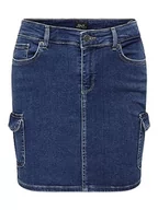 Spódnice - ONLY Women's ONLMISSOURI Life REG CO B Skirt AZ Box spódnica dżinsowa, Medium Blue Denim, 34, niebieski (medium blue denim), 34 - miniaturka - grafika 1