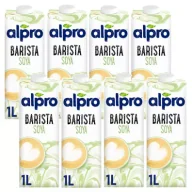 Napoje roślinne - Alpro Barista do kawy - Napój Sojowy z wapniem i witaminami zestaw 8 x 1 l - miniaturka - grafika 1
