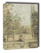 Obrazy i zdjęcia na płótnie - River and Park Landscape, Henri Rousseau - obraz na płótnie Wymiar do wyboru: 40x50 cm - miniaturka - grafika 1
