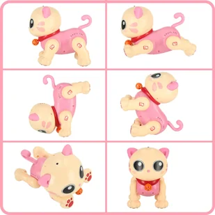 Kot kotek interaktywny zdalnie sterowany na pilota RC robot skacze śpiewa - Zabawki zdalnie sterowane - miniaturka - grafika 6