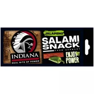 Zdrowa żywność - Suszone salami Indiana Jerky Salami Jalapeno 18g - miniaturka - grafika 1