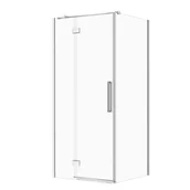 Kabiny prysznicowe - Kabina prysznicowa Cersanit Crea 90x90x200 kwadratowa lewa chrom transparentne S601-137 - miniaturka - grafika 1
