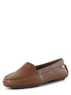 Mokasyny damskie - Tommy Hilfiger - Damskie mokasyny ze skóry, brązowy - miniaturka - grafika 1