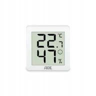 Stacje pogodowe - Termometr z higrometrem Ade 3 sztuki 4,5 x 1,5 x 4,5 cm biały - miniaturka - grafika 1