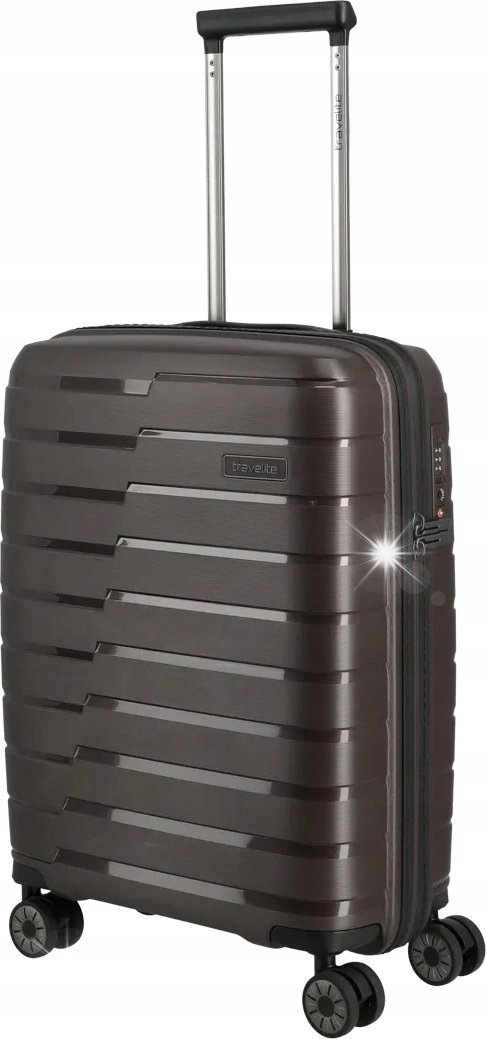 Walizka kabinowa Travelite Air Base 55cm Coffee
