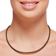 Naszyjniki męskie - König Design skórzany naszyjnik skórzany pasek skórzana bransoletka 7 mm męski naszyjnik 17 cm - 100 cm pleciony, długość: 90 centymetrów, kolor: brązowy - miniaturka - grafika 1