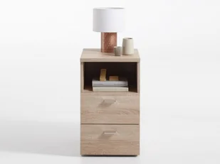 FMD FMD Szafka nocna z 2 szufladami (Dąb sonoma) 4029494091598 - Szafki nocne - miniaturka - grafika 1