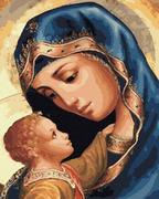 Malowanie po numerach - Artnapi 40x50cm Malowanie Po Numerach - Matka Boska Z Małym Jezuskiem - Bez Ramy - miniaturka - grafika 1