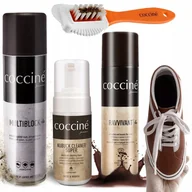 Środki do obuwia i ubrań - CIEMNOBRĄZOWY ZESTAW DO OBUWIA Z ZAMSZU I NUBUKU - miniaturka - grafika 1