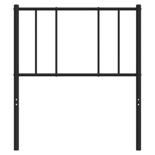 Metalowe wezgłowie, czarne, 107 cm Lumarko! - Inne meble do sypialni - miniaturka - grafika 5
