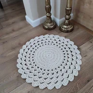 Dywany - Dywan szydełkowy ze sznurka 60cm - miniaturka - grafika 1